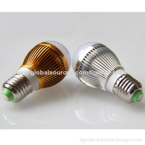 e27 LED bulbs with SMD 5630 chip, CRI>80, aluminum shell + PC lampshade